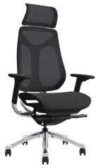 ANGEL, židle kancelářská, kříž ALU,černá